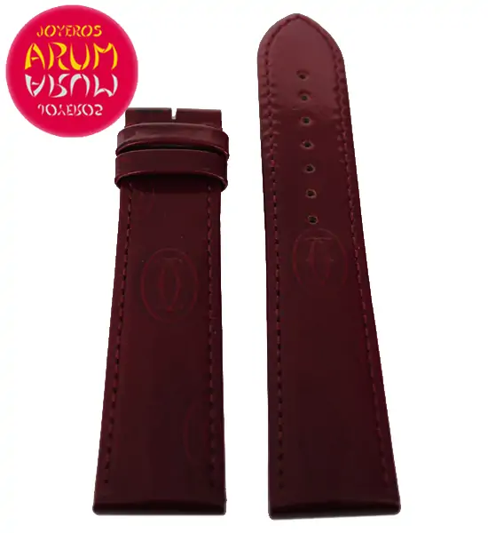 Cartier Strap Bordeaux Leather with Prints KD98BX52 RAC18