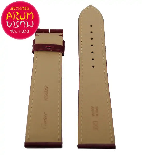 Cartier Strap Bordeaux Leather with Prints KD98BX52 RAC18