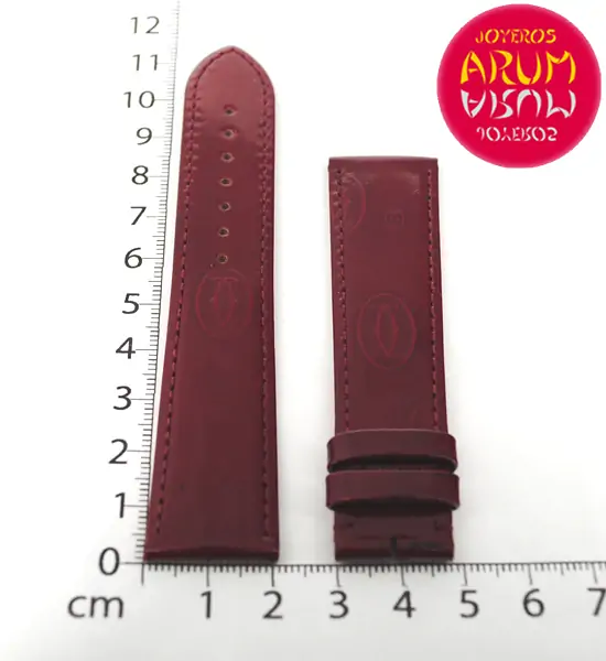 Cartier Strap Bordeaux Leather with Prints KD98BX52 RAC18