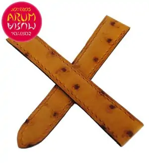 Cartier Strap Brown Ostrich Leather Generic RAC27