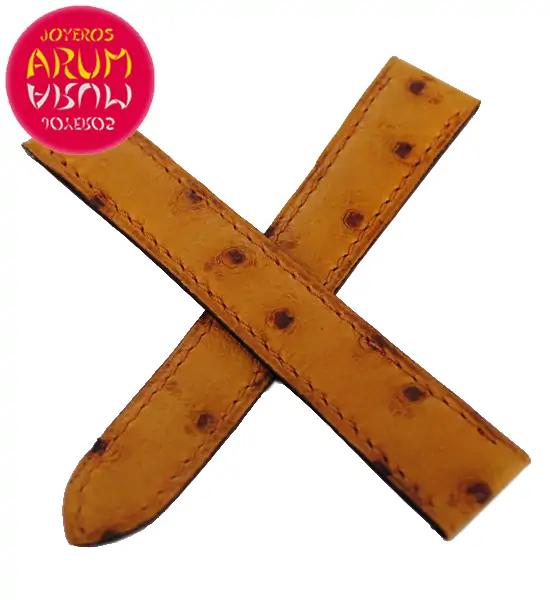 Cartier Strap Brown Ostrich Leather Generic RAC27