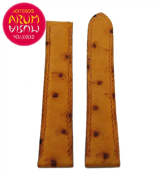 Cartier Strap Brown Ostrich Leather Generic RAC27