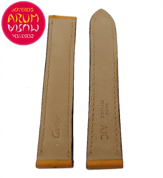 Cartier Strap Brown Ostrich Leather Generic RAC27