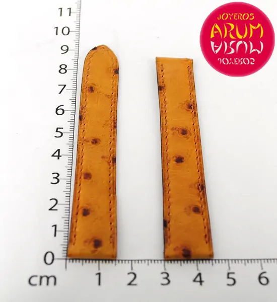 Cartier Strap Brown Ostrich Leather Generic RAC27