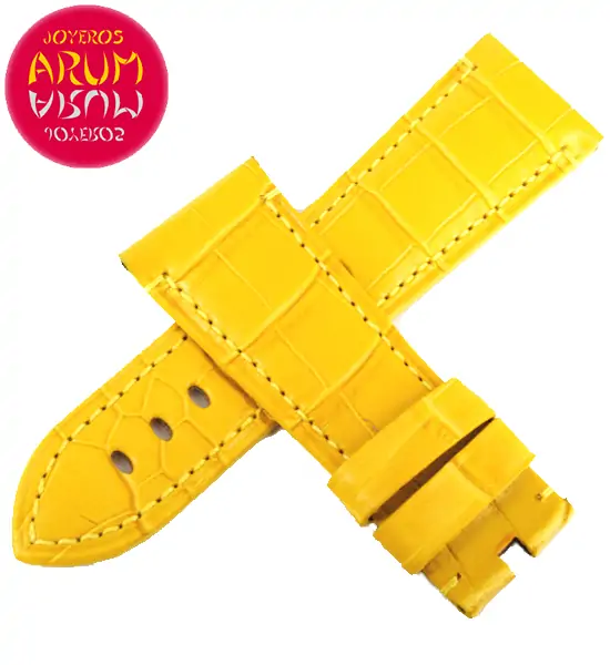 Z Panerai Strap Yellow Crocodile Leather 27 - 22 RAC103 "SOLD"