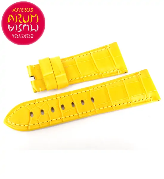 Z Panerai Strap Yellow Crocodile Leather 27 - 22 RAC103 "SOLD"