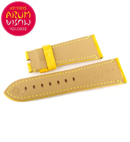 Z Panerai Strap Yellow Crocodile Leather 27 - 22 RAC103 "SOLD"
