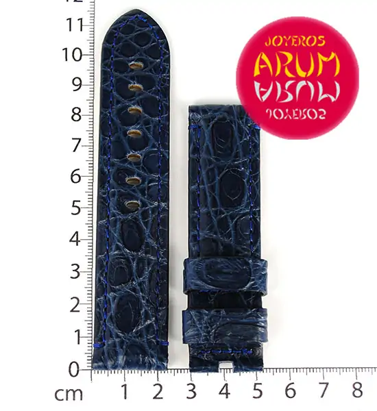 Z Correa Panerai Piel Cocodrilo Azul 23 - 22 "SOLD"