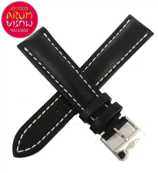 Z Breitling Strap Black Leather 24 - 20 RAC96 "SOLD"