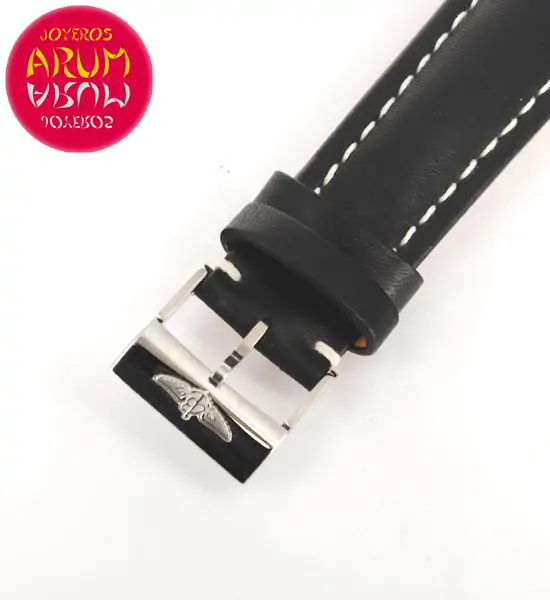 Z Breitling Strap Black Leather 24 - 20 RAC96 "SOLD"