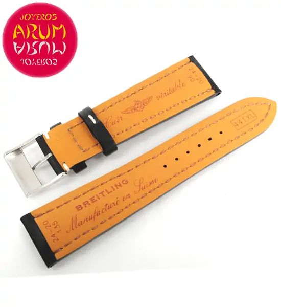 Z Breitling Strap Black Leather 24 - 20 RAC96 "SOLD"