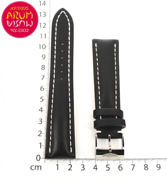 Z Breitling Strap Black Leather 24 - 20 RAC96 "SOLD"