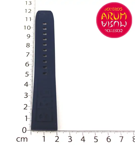 Breitling Strap Blue Rubber Logo 20 - 18 "SOLD"