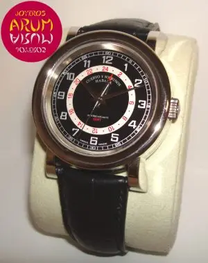 Cuervo y Sobrinos Torpedo GMT "SOLD"