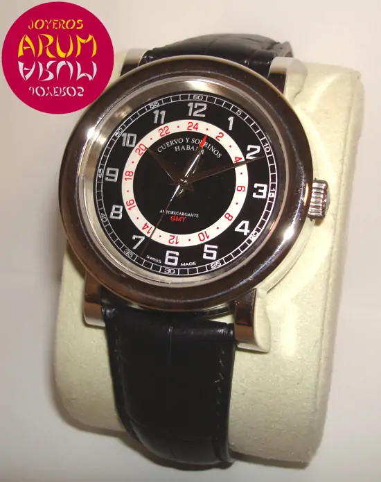 Cuervo y Sobrinos Torpedo GMT "SOLD"