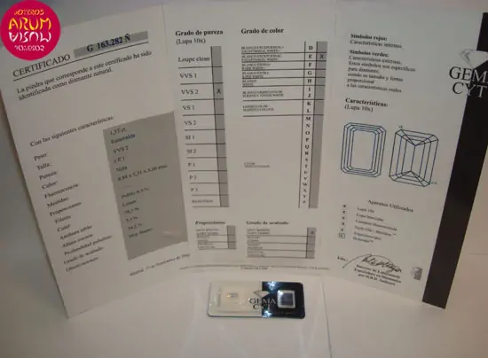 Diamond for investment 1,37 cts.