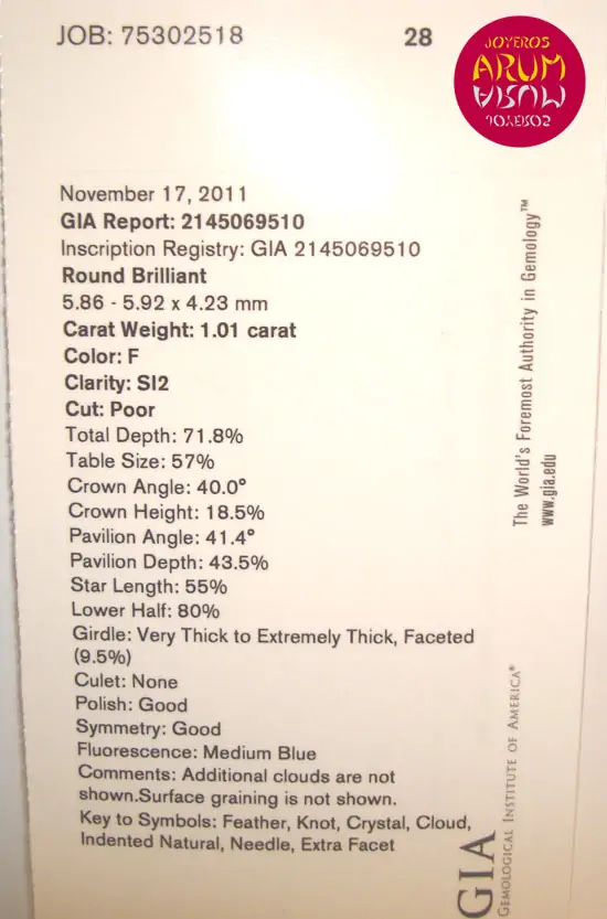 Diamond for Investment 1.01 carat