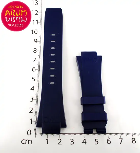 Z IWC Strap Blue Rubber 25 - 18 RAC105 "SOLD"
