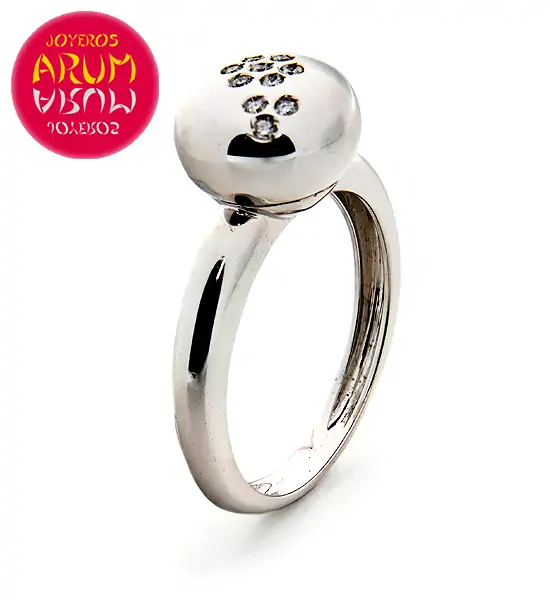 White Gold Ring with Brilliants 0,06 cts. RAJ434 "SOLD"