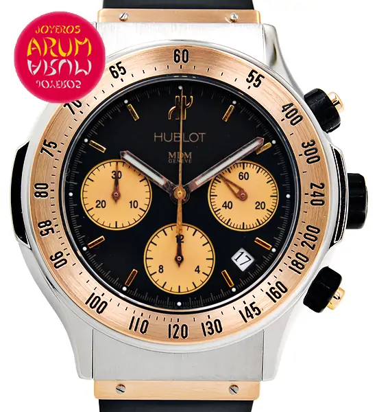 Hublot Super B Steel & Gold ARUM Ref. 3554 "SOLD" Hublot Super B Steel & Gold ARUM Ref. 3554 "SOLD"