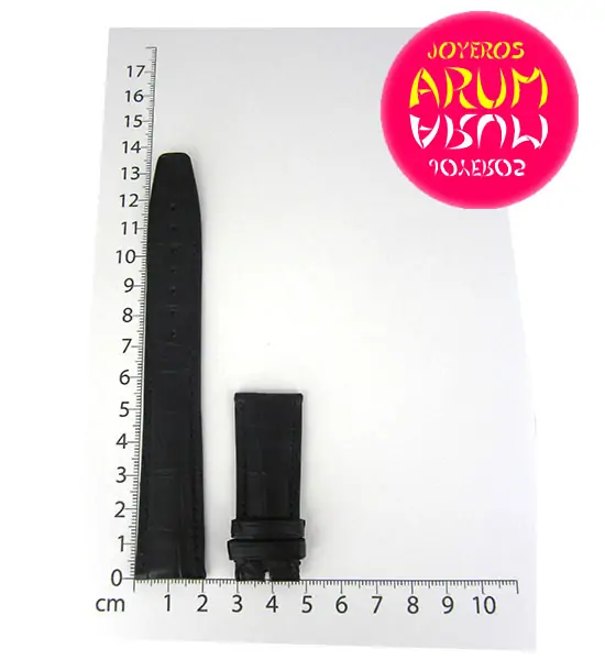 Z IWC Strap Black Cocodrile Leather Deployant 20 - 18 53746 "SOL