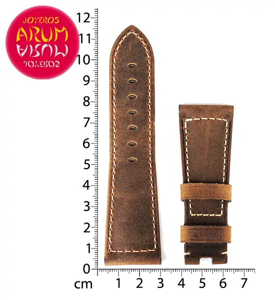 Z Panerai Strap Brown Leather Old Effect 27 - 20 "SOLD"