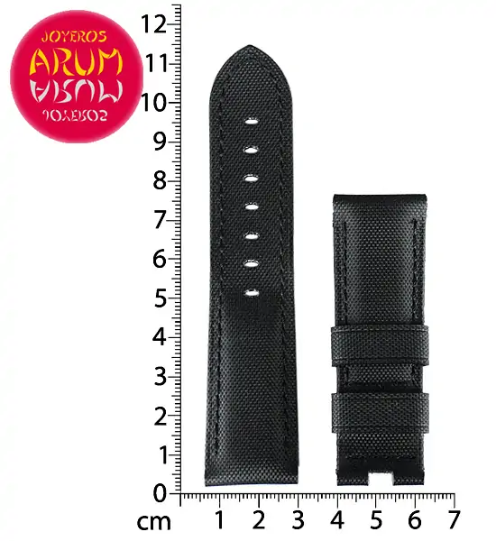 Z Panerai Strap Black Fabric 24 -22 "SOLD"