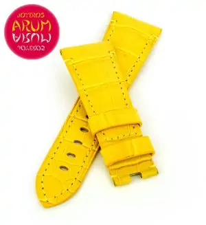 Z Panerai Strap Yellow Crocodile Leather 27 - 20 "SOLD"