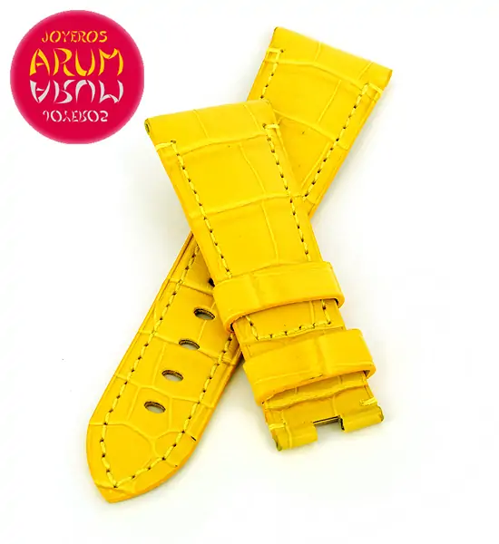 Z Panerai Strap Yellow Crocodile Leather 27 - 20 "SOLD"