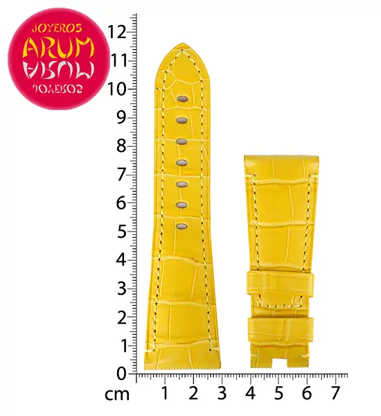 Z Panerai Strap Yellow Crocodile Leather 27 - 20 "SOLD"
