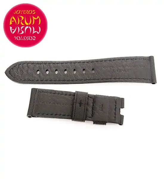 Z Panerai Strap Black Fabric 24 - 22 "SOLD"