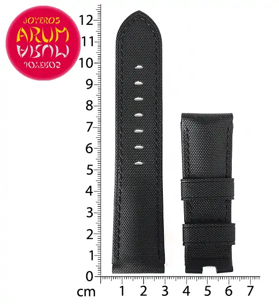 Z Panerai Strap Black Fabric 24 - 22 "SOLD"