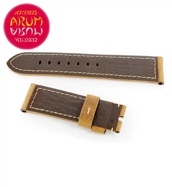 Z Panerai Strap Brown Leather Old Effect 24 - 22 "SOLD"