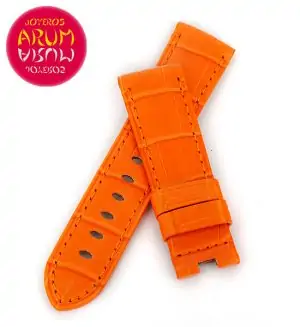 Z Panerai Strap Orange Crocodile Leather 22 - 20 "SOLD"