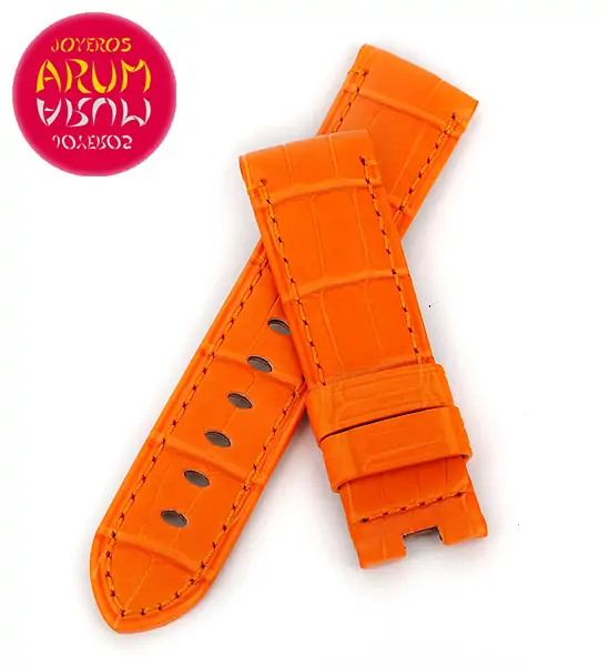 Z Panerai Strap Orange Crocodile Leather 22 - 20 "SOLD"