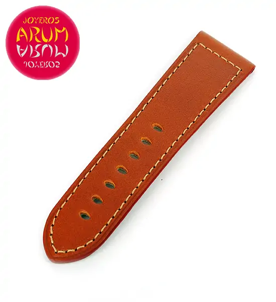 Z Panerai Strap Brown Leather with Buckle 27 - 24 "SOLD"