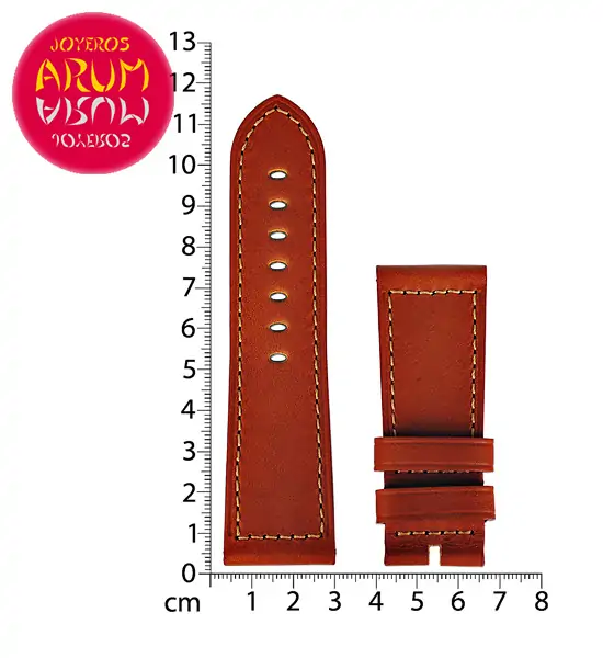 Z Panerai Strap Brown Leather 27 - 24 RAC78