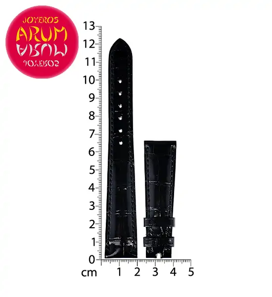 Z Patek Philippe Strap Black Crocodile Leather 18 - 14 RAC57 "SO