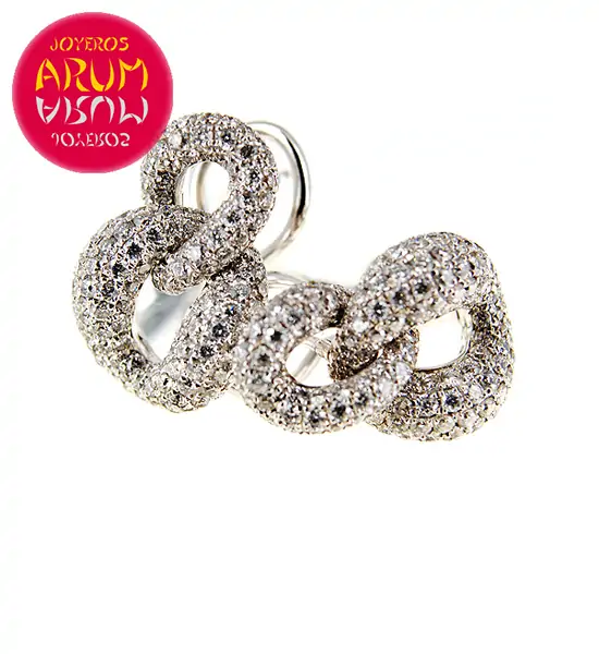 White Gold Earrings with Brilliants 2.43 cts. RAJ425 "SOLD"