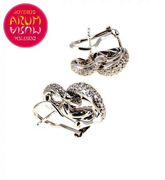 White Gold Earrings with Brilliants 2.43 cts. RAJ425 "SOLD"