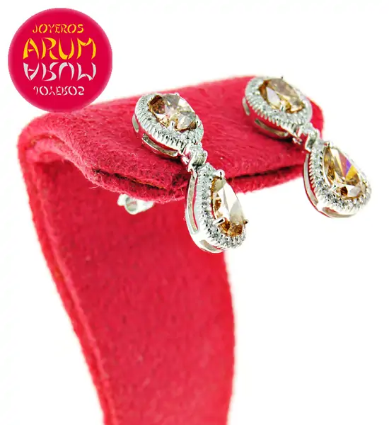 White Gold Earrings with 0.30 and 2.01 cts RAJ432 White Gold Earrings with 0.30 and 2.01 cts RAJ432