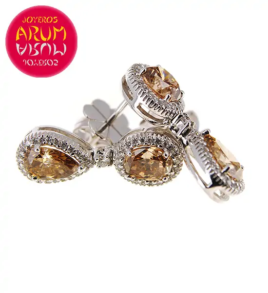 White Gold Earrings with 0.30 and 2.01 cts RAJ432 White Gold Earrings with 0.30 and 2.01 cts RAJ432