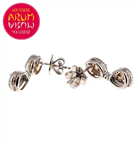 White Gold Earrings with 0.30 and 2.01 cts RAJ432 White Gold Earrings with 0.30 and 2.01 cts RAJ432