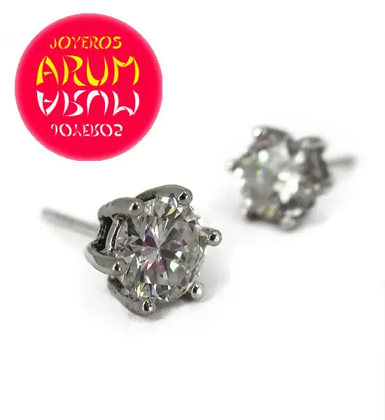 White Gold Earrings With Brilliants 1,22 ct. RAJ172 "SOLD"