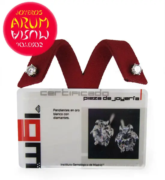 White Gold Earrings With Brilliants 1,22 ct. RAJ172 "SOLD"