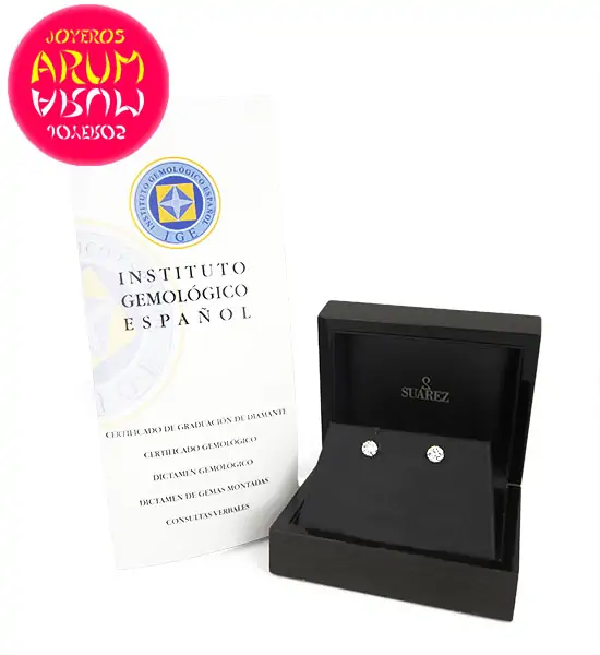 Suarez White Gold Earrings With Brilliants 2,84 qts RA223 "sold"