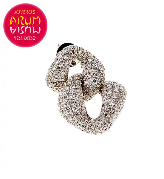 White Gold Earrings with Brilliants RAJ375