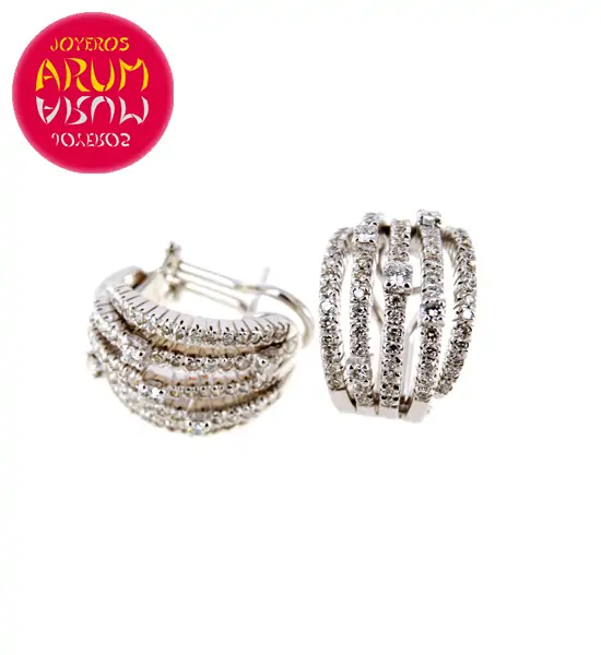 White Gold Earrings with Brilliants 2.05 cts. RAJ400