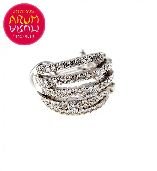 White Gold Earrings with Brilliants 2.05 cts. RAJ400