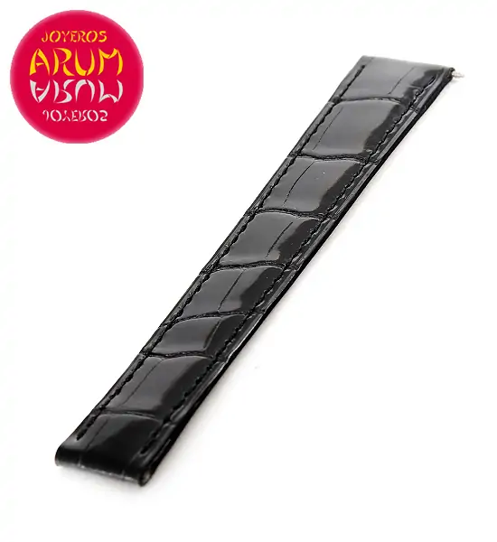 Z Piaget Strap Black Crocodile Leather 18 - 16